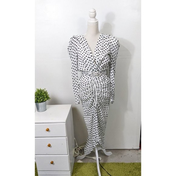 Ronny Kobo Collection Dresses & Skirts - RONNY KOBO Women's Astrid Black White Polka Dot Dress Size Medium